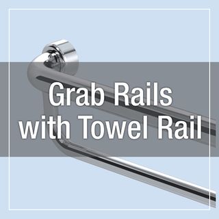 GRAB RAIL WITH TOWEL RAIL