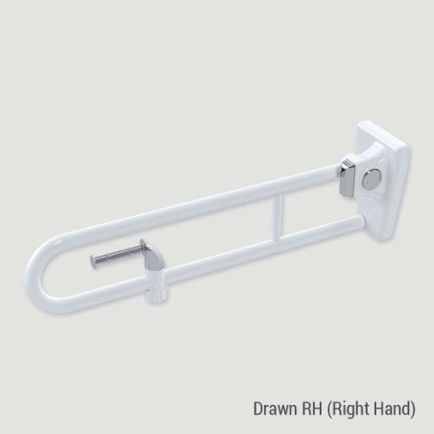 Tiltlock Folding Rail + ABS Roll Holder WT - RH