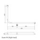 HS Toilet Rail PS 960x600mm - RH