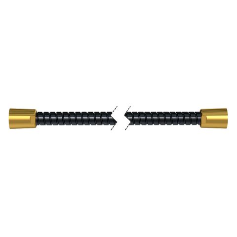 1500mm Softflex Spiral PVC Hose - Black/Gold