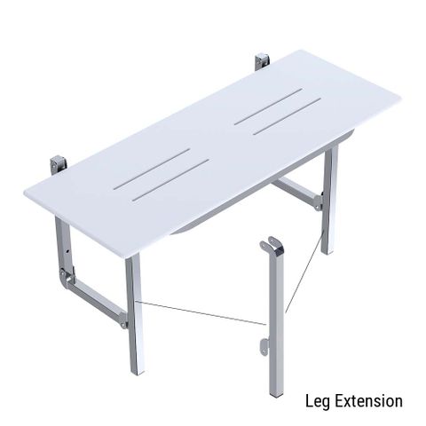 Folding Shower Seat Leg Extension - Polish Supreme