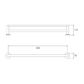 Modena Collection Double Towel Rail 600mm