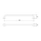 Comfort Collection Single Towel Rail 800mm