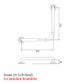 CF Toilet Rail PS 450x450mm (Ambulant)