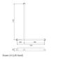 HS Shower Rail MB 700x1100mm - LH