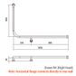 HS Toilet Rail SS 1030x600mm - RH