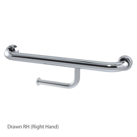 HS Straight Rail with Roll Holder PS 450mm - RH