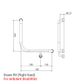 HS Toilet Rail MB 450x450mm - RH (Ambulant)