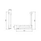 Anti-Ligature Toilet Rail BS 450x450mm