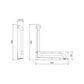 Anti-Ligature Toilet Rail BS 450x450mm