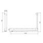 Anti-Ligature Toilet Rail BS 960x600mm