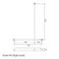 HS Shower Rail BS 700 x1100mm - RH