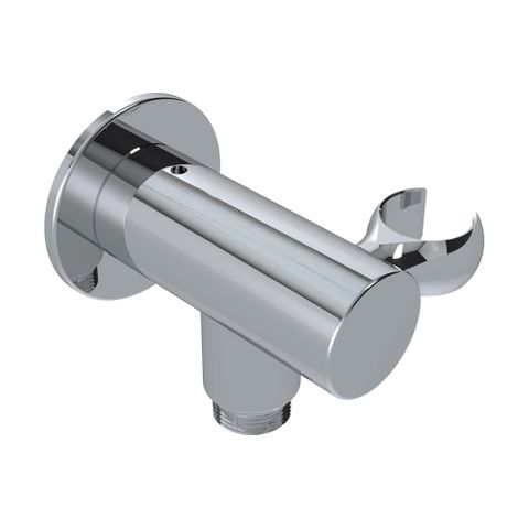85mm Wall Outlet Elbow Bracket Chrome - 12L