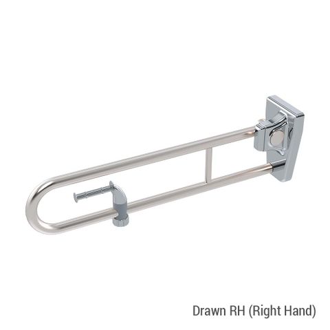 Tiltlock Folding Rail + ABS Roll Holder BS - RH