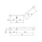 Linear Toilet Rail BS 450x450mm - LH