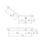 Linear Toilet Rail BS 450x450mm - RH