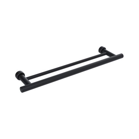 Linear 600mm/D Towel Rail Matte Black