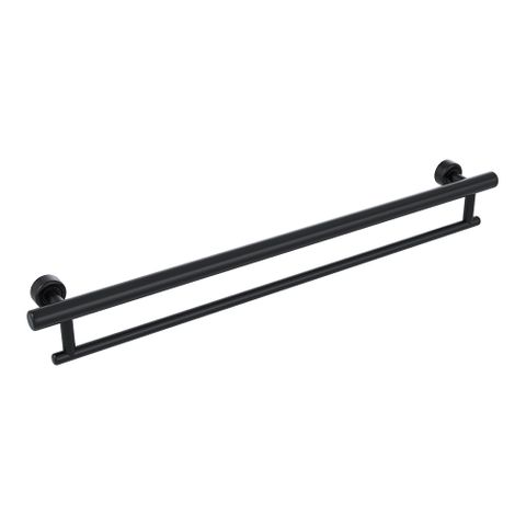 Linear U-Towel/Grab Rail Matte Black 800mm