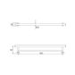 Linear D-Towel/Grab Rail Brushed Stainless 800mm