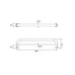 HS D-Towel/Grab Rail AW 600mm