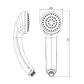 Princess Comfort Rail Shower - Chrome