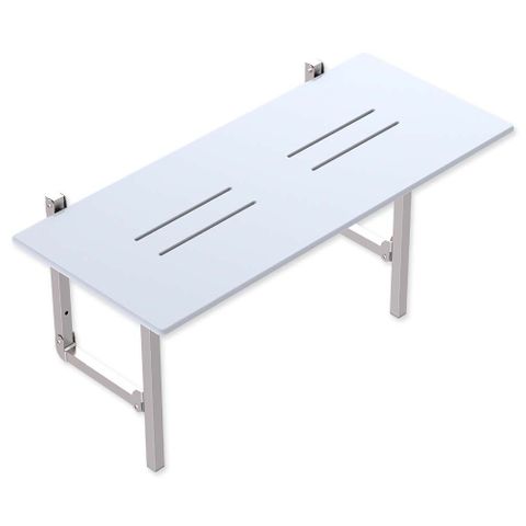 Accessible Folding Seat - Brushed Stainless