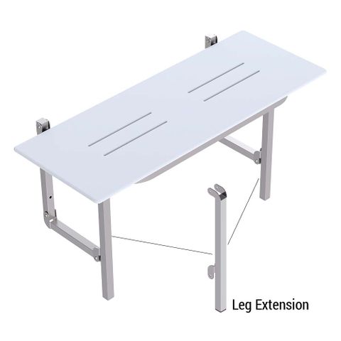 Shower Seat Leg Extension - Brushed Stainless
