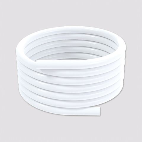 25m Reinforced White Smooth PVC Hose