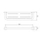 Comfort Collection Shelf 350mm - Brushed Stainless