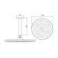 Cosmic 150mm Ceiling Shower - Chrome