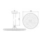 Cosmic 150mm Ceiling Shower - Matte Black