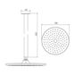 Cosmic 300mm Ceiling Shower - Brushed Nickel