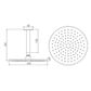 Rainstorm 150mm Ceiling Shower - Matte Black