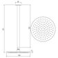 Rainstorm 450mm Ceiling Shower - Matte Black