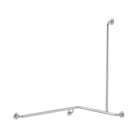 CF Cnr Shower Rail SS 760x1000x1100mm - RH