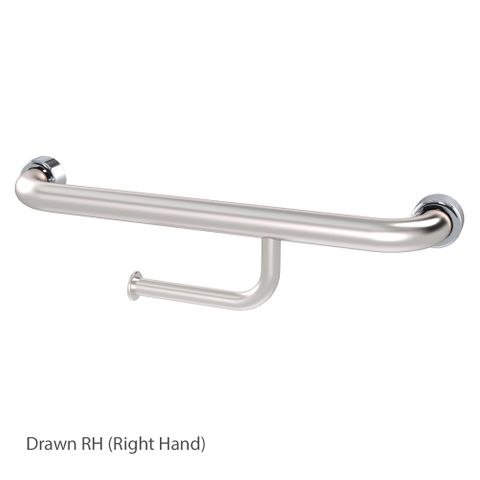 HS Straight Rail with Roll Holder BS 450mm - RH