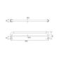 HS D-Towel/Grab Rail BS 800mm