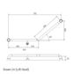 HS Toilet Rail BS 450x450mm - LH