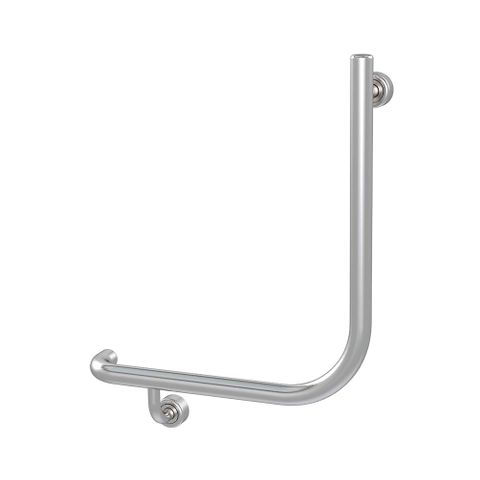 Linear 90° Toilet Rail BS 450x450mm - LH