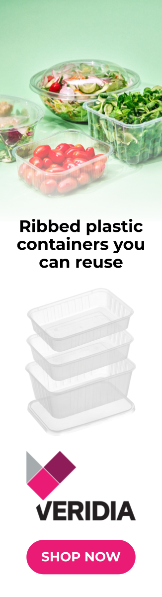 Ribbed plastic containers you can reuse