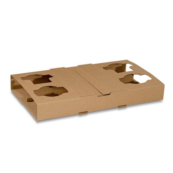Paperboard 4 Cup Carry Tray (100)
