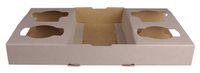 Paperboard 4 Cup Carry Tray (100)