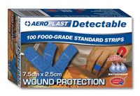 Adhesive Bandaid Strips Blue 74 x 25mm (100)