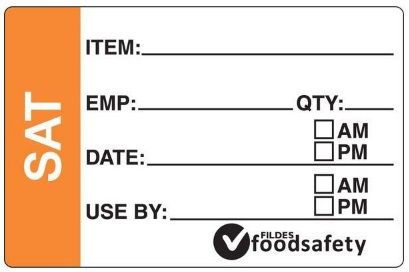 DAYDOT Prep Day of Week Saturday (250)