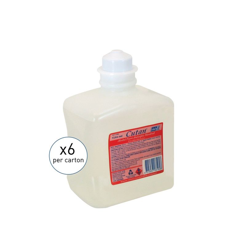 DEB Cutan Alcohol Foam Sanitiser 1L Cartridge (6)