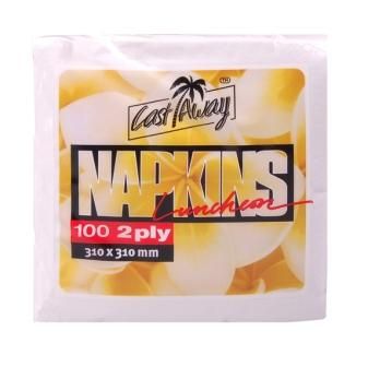 Lunch Napkin 2Ply GT Fold White 20 x 100