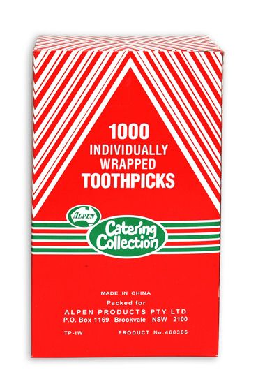 Wooden Toothpick Wrapped (1000)