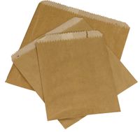 Greaseproof Lined Bag 1 Wide/Square 200 x 165mm Brown (500)