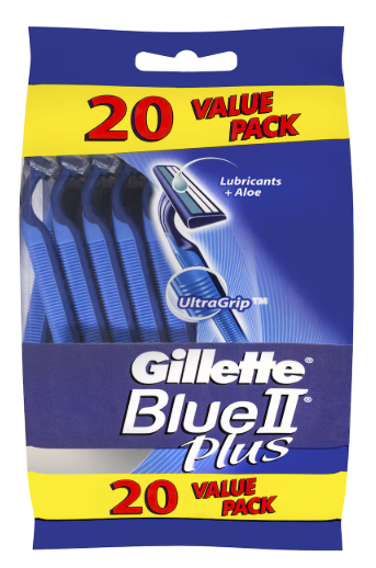 Razor GILLETTE II Plus Blue 20pk (6)