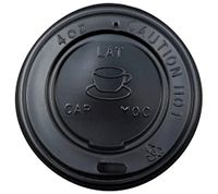 TAILORED Paper Hot Cup Lid 4oz Black 50